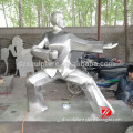 Shiny Stainless Steel Life Size Human Statue